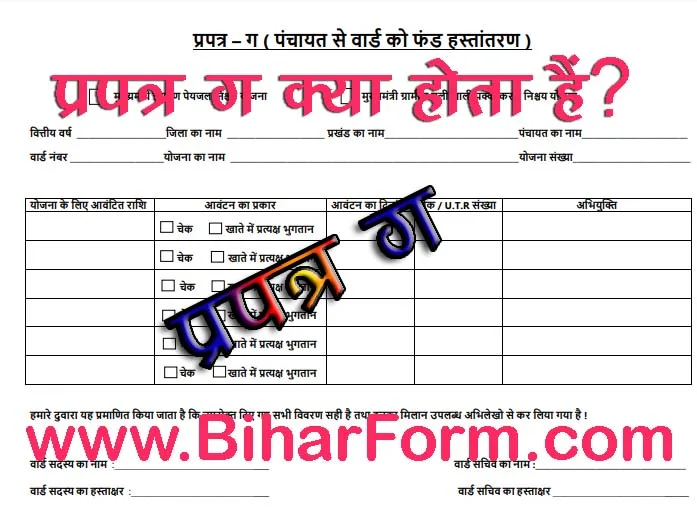 प्रपत्र ग