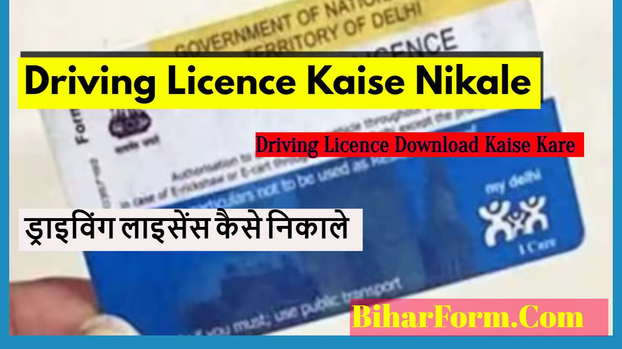 Driving Licence Kaise Nikale, ड्राइविंग लाइसेंस कैसे निकाले 