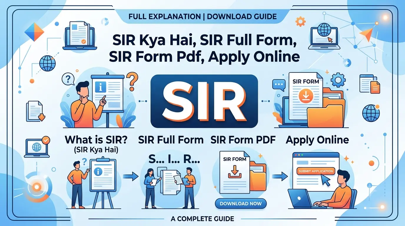 SIR Kya Hai, SIR Form Pdf, SIR Full Form, Apply Online