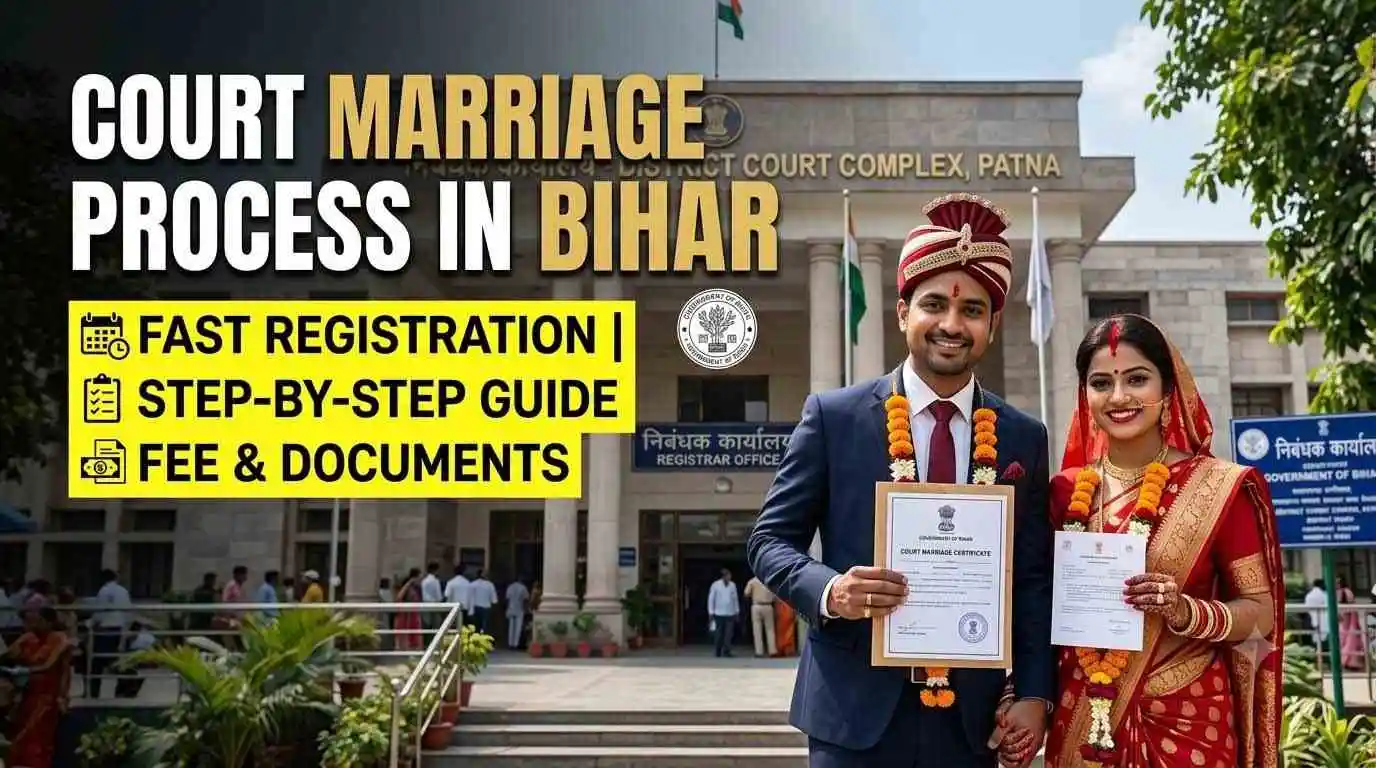 Court Marriage Process In Bihar, Fast Registration, Fee